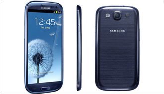 Handy Samsung Galaxy blue